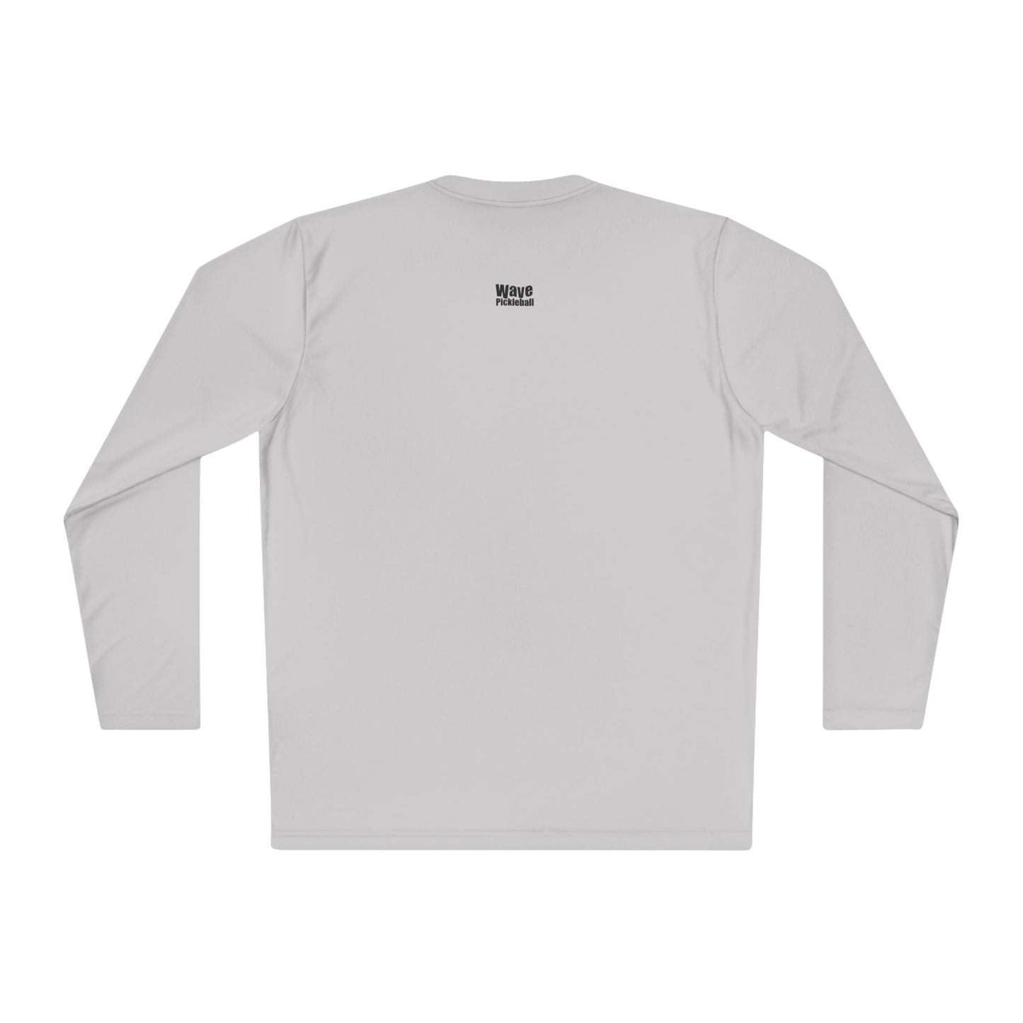 Pickleball Dinktionary Active Performance Long Sleeve Tee Black and White