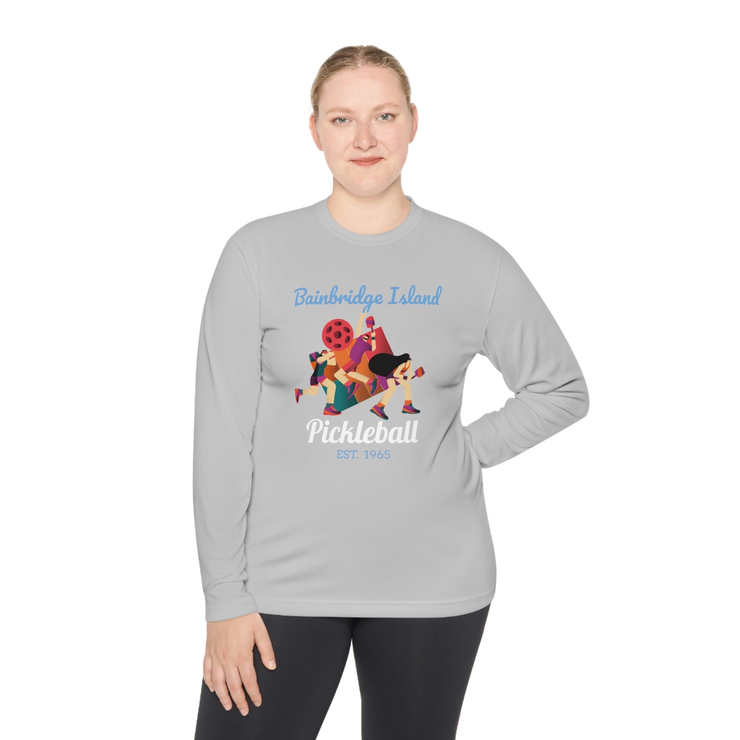 "Bainbridge Island Pickleball Tribute" Active Performance Long Sleeve Tee