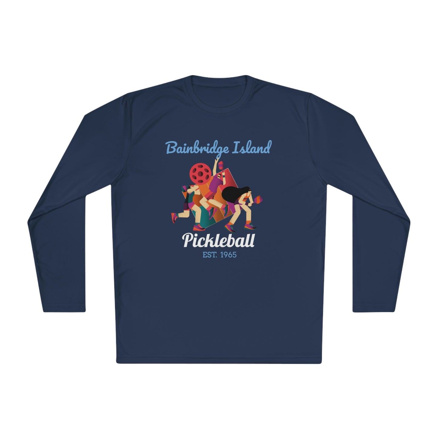 "Bainbridge Island Pickleball Tribute" Active Performance Long Sleeve Tee